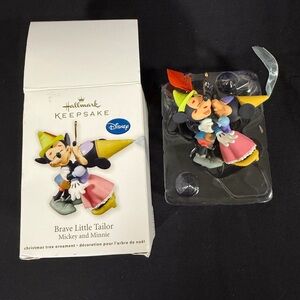 Hallmark 2011 Brave Little Tailor Disney Mickey & Minnie Keepsake Ornament